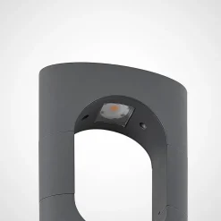 Lucande Fenti LED sokkellamp, donkergrijs