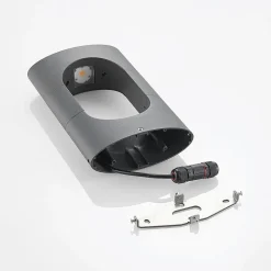 Lucande Fenti LED sokkellamp, donkergrijs