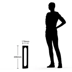 Lucande Fenti LED tuinpadverlichting, 65 cm