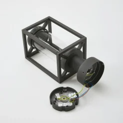 Lucande Ferda sokkellamp, 37 cm, antraciet, IP44