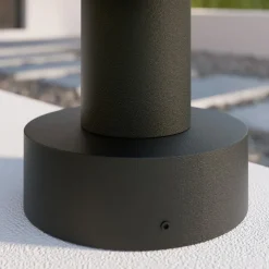 Lucande Ferda sokkellamp, 37 cm, antraciet, IP44