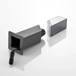 Lucande Fiola sokkellamp, 40 cm, antraciet, IP54