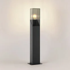 Lucande Fiola sokkellamp, 60 cm, antraciet, IP54