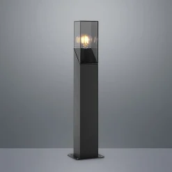 Lucande Fiola sokkellamp, 60 cm, antraciet, IP54