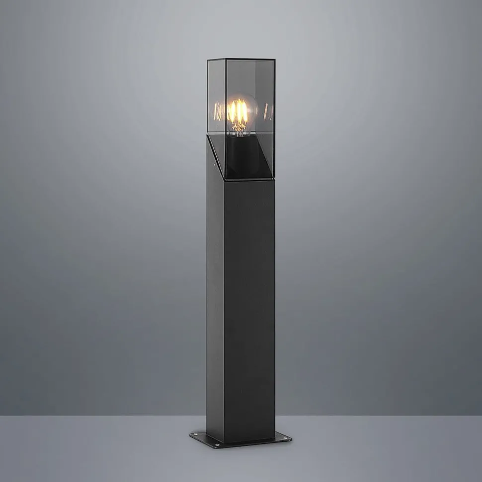 Lucande Fiola sokkellamp, 60 cm, antraciet, IP54