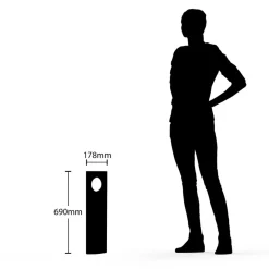 Lucande Forama LED tuinpadverlichting, donkergrijs