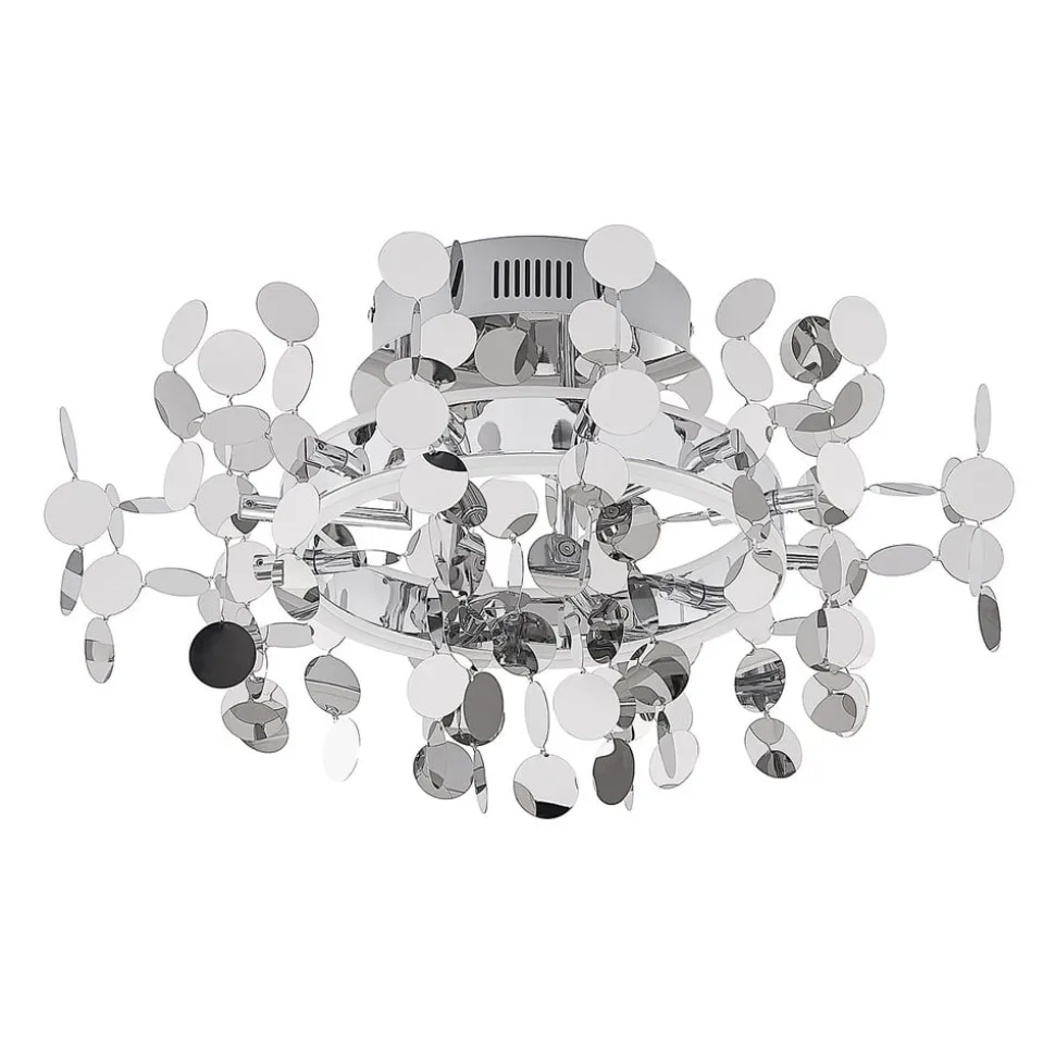 Lucande Glimmo LED plafondlamp, chroom