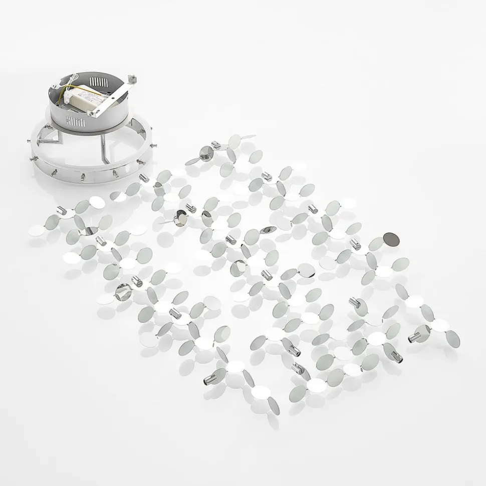 Lucande Glimmo LED plafondlamp, chroom