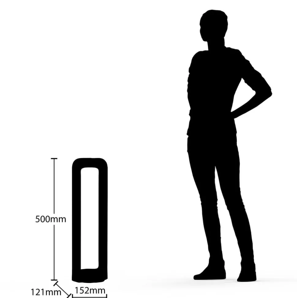 Lucande Habsa LED sokkellamp, hoogte 50 cm