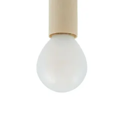 Lucande hanglamp Bidolo, chroomkleurig, glas, Ø 15 cm, IP44