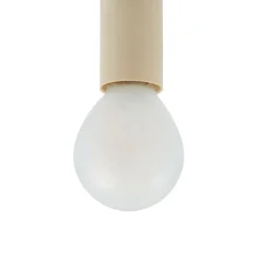 Lucande hanglamp Bidolo, messingkleurig, glas, 15 cm, IP44