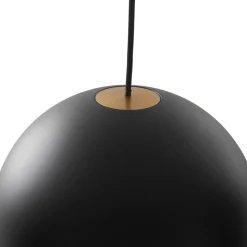 Lucande hanglamp Calantha, zwart, aluminium, Ø 30 cm