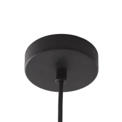 Lucande hanglamp Calantha, zwart, aluminium, Ø 30 cm