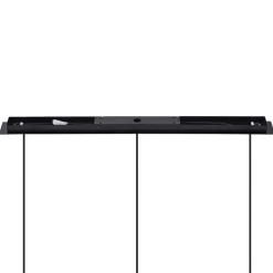 Lucande hanglamp Eirian, 90 cm, 3-lamps, zwart, glas