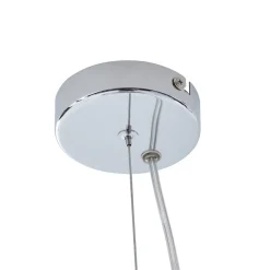 Lucande hanglamp Kaelor, Ø 60 cm, koperkleurig, aluminium