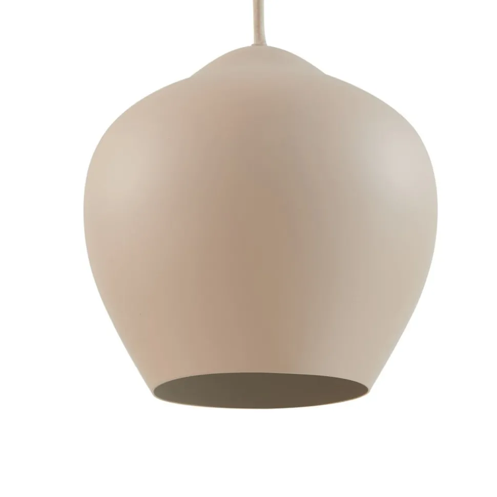 Lucande hanglamp Malisa, beige, 3-lamps, metaal, 90 cm