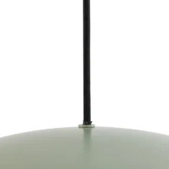 Lucande hanglamp Malisa, groen, 3-lamps, metaal, lengte 90cm