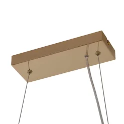 Lucande hanglamp Naelen, goud/oranje, 125 cm, glas, G9