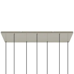 Lucande hanglamp Narion, 7-lamps, kleurrijk, metaal, GU10