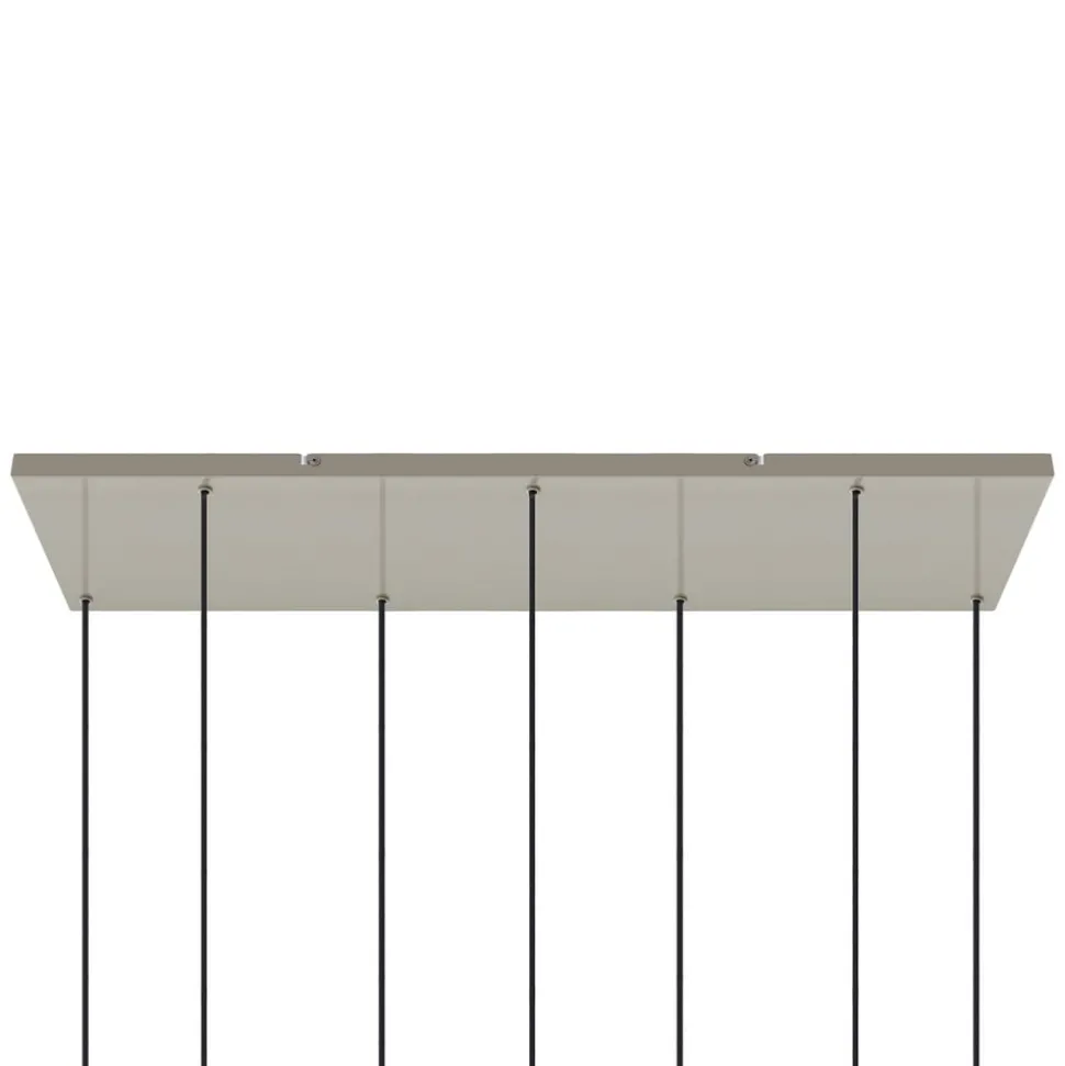 Lucande hanglamp Narion, 7-lamps, kleurrijk, metaal, GU10