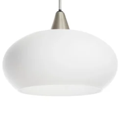 Lucande hanglamp Sharvil, 3-lamps, wit, glas, 97cm