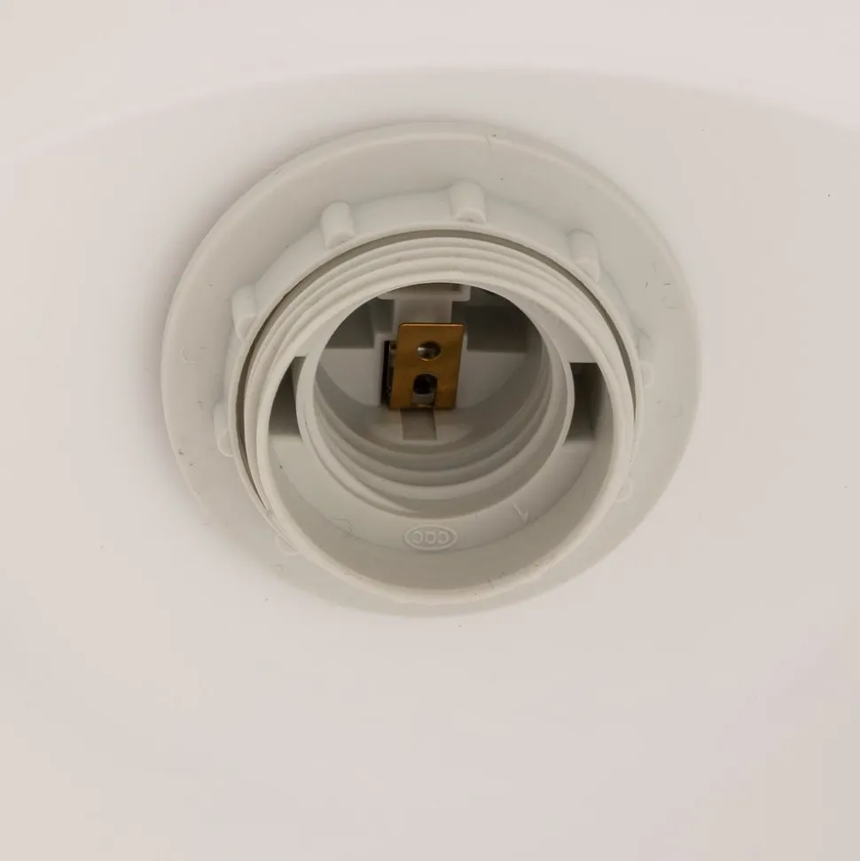 Lucande hanglamp Sharvil, 3-lamps, wit, glas, 97cm