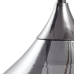 Lucande Jarven hanglamp, 5-lamps, zwart, glas