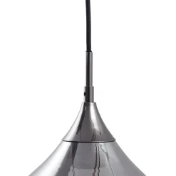 Lucande Jarven hanglamp, 5-lamps, zwart, glas