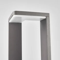 Lucande Jeny LED tuinpadverlichting, 100 cm, antraciet, aluminium