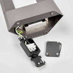 Lucande Jeny LED tuinpadverlichting, 100 cm, antraciet, aluminium