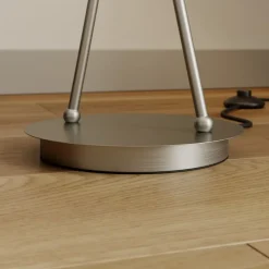 Lucande Juljana vloerlamp, 2-lamps, stoffen kap