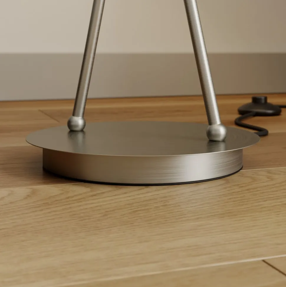 Lucande Juljana vloerlamp, 2-lamps, stoffen kap