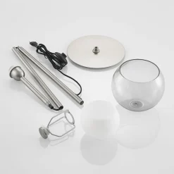 Lucande Kaiya vloerlamp met glazen kap