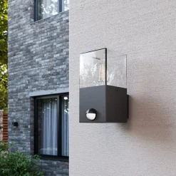 Lucande Keke buitenwandlamp met sensor