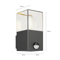 Lucande Keke buitenwandlamp met sensor