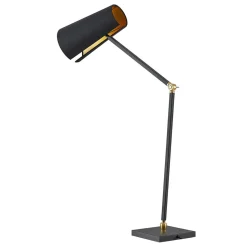 Lucande Kemoni tafellamp met stoffen kap