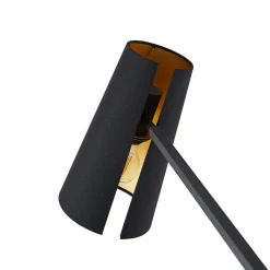 Lucande Kemoni tafellamp met stoffen kap