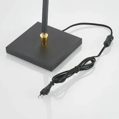 Lucande Kemoni tafellamp met stoffen kap