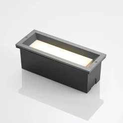 Lucande Lachlain LED-wandinbouwarmatuur v.buiten