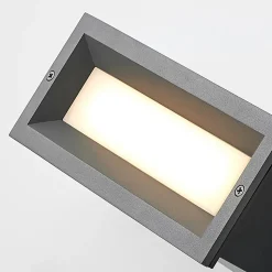 Lucande Lachlain LED-wandinbouwarmatuur v.buiten