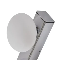 Lucande LED badkamer wandlamp Myrra, chroom, glas, 60 cm, IP44