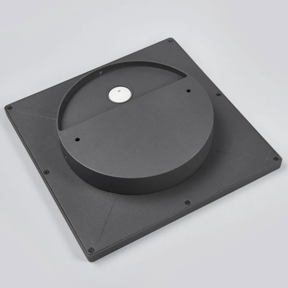 Lucande LED buiten plafondlamp Mabella, 23 cm, antraciet