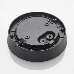 Lucande LED buiten plafondlamp Kelissa, rond, zwart