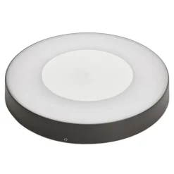 Lucande LED buiten plafondlamp Sora, rond, sensor, IP54