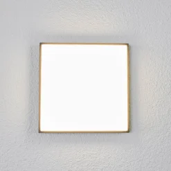 Lucande LED buiten plafondlamp Amra, 30 cm, hoekig, antraciet