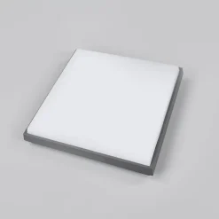 Lucande LED buiten plafondlamp Amra, 30 cm, hoekig, antraciet