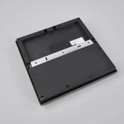 Lucande LED buiten plafondlamp Amra, 30 cm, hoekig, antraciet