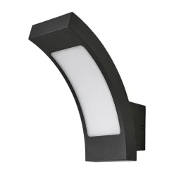 Lucande LED buiten wandlamp Juvia, 19 cm, antraciet, IP54