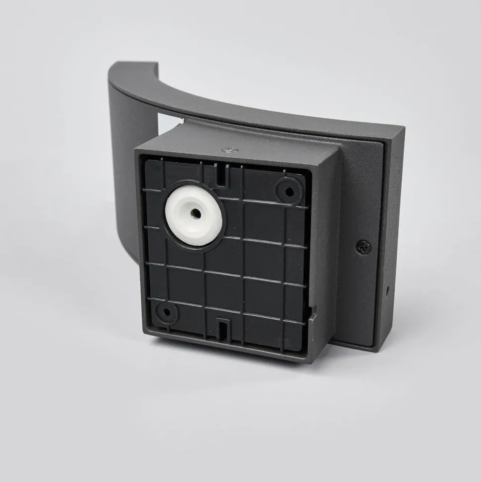 Lucande LED buiten wandlamp Juvia, 19 cm, antraciet, IP54