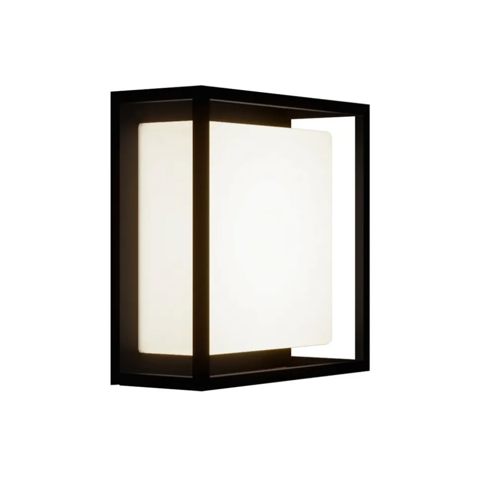 Lucande LED buiten wandlamp Ilirian, antraciet, aluminium, 25 cm